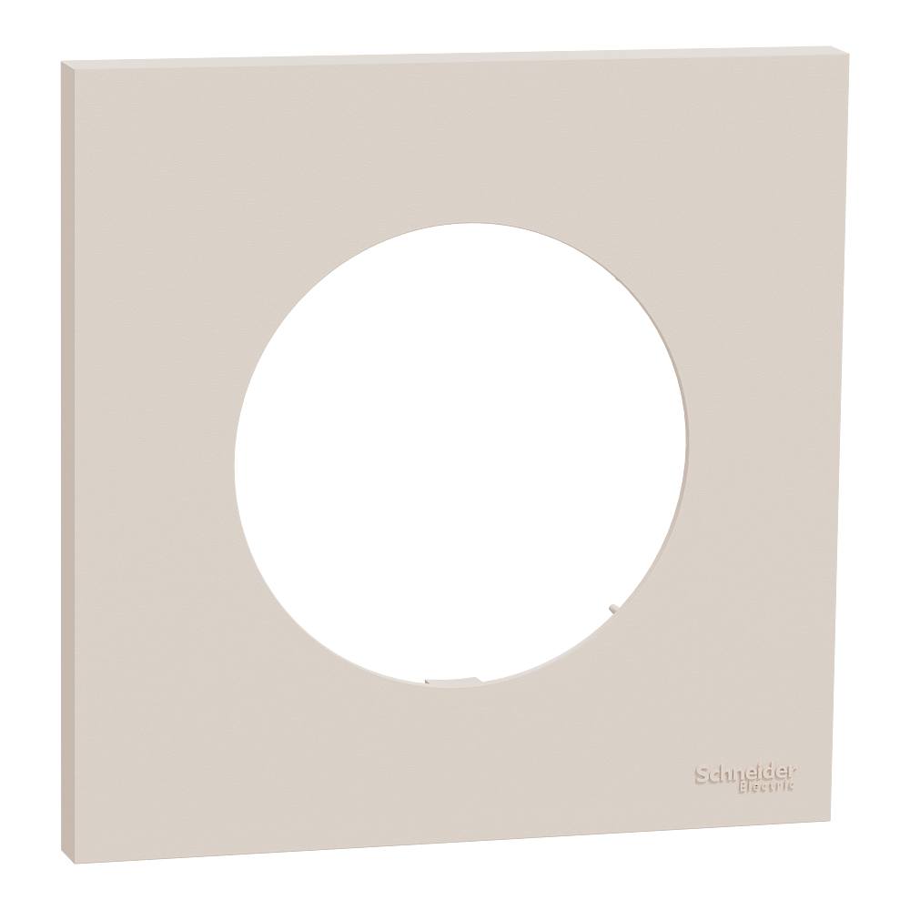 Odace plaque 1 poste beige sable